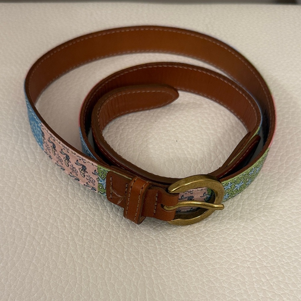 Vineyard Vines Pink and Blue Women's Belt